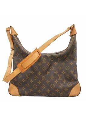 Louis Vuitton Shoulder Bag Monogram Boulogne 35 Brown